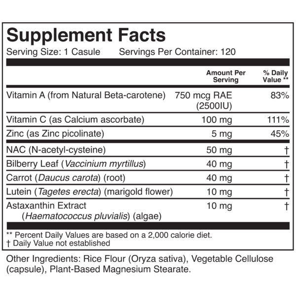 Eye Support supplement facts