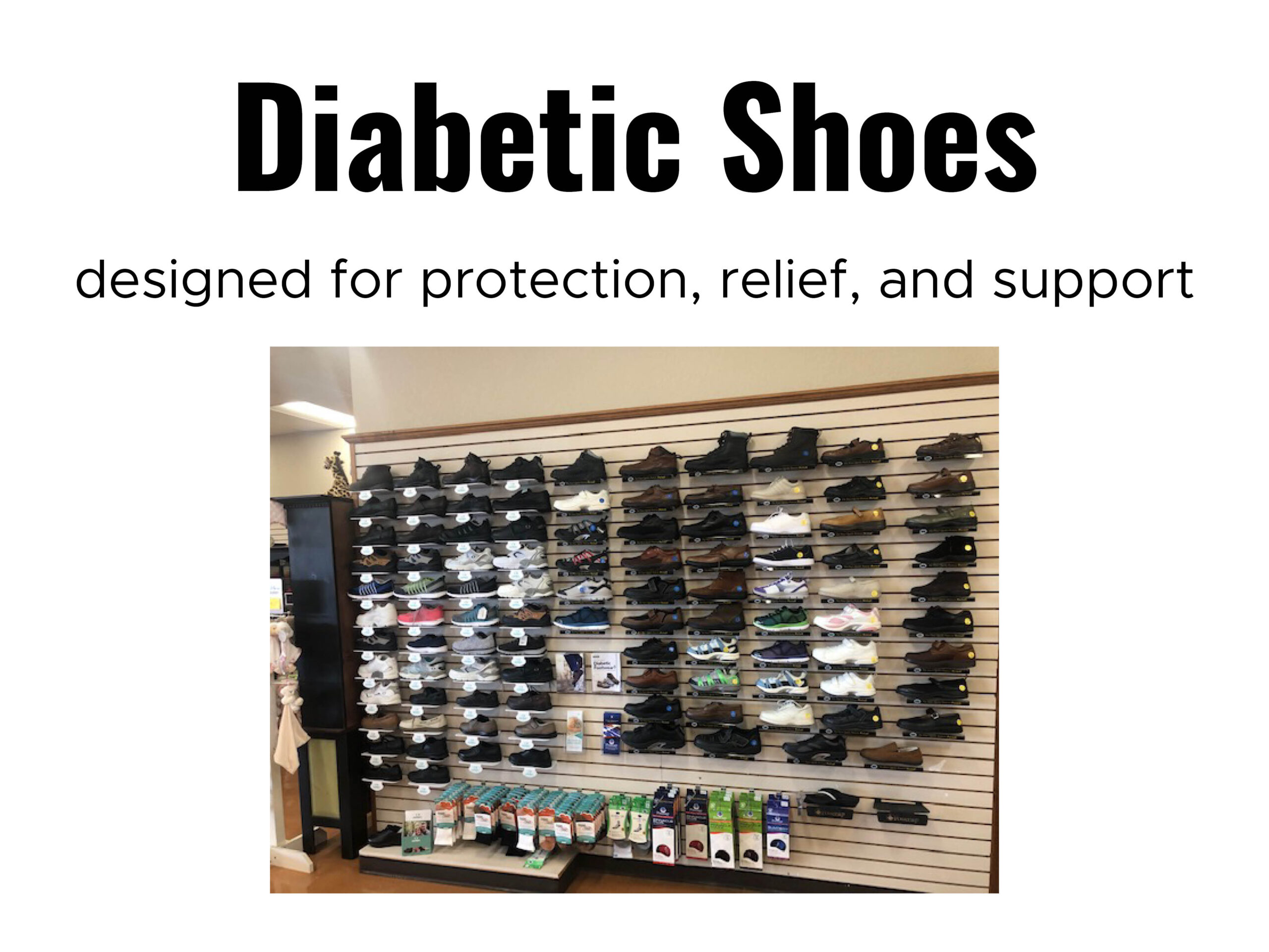 diabetic shoes designed for protection, relief, and support