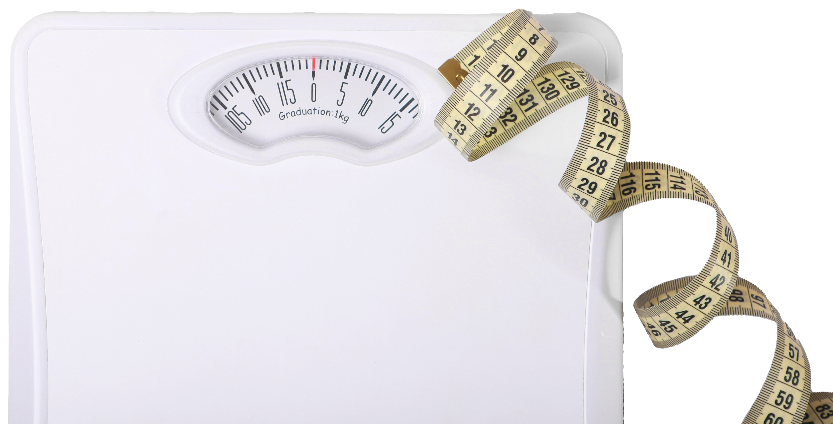 weight scale with tape measure